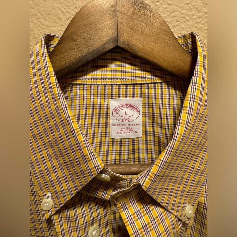 Brooks Brothers Non Iron Striped Shirt Size L - Picture 5 of 8